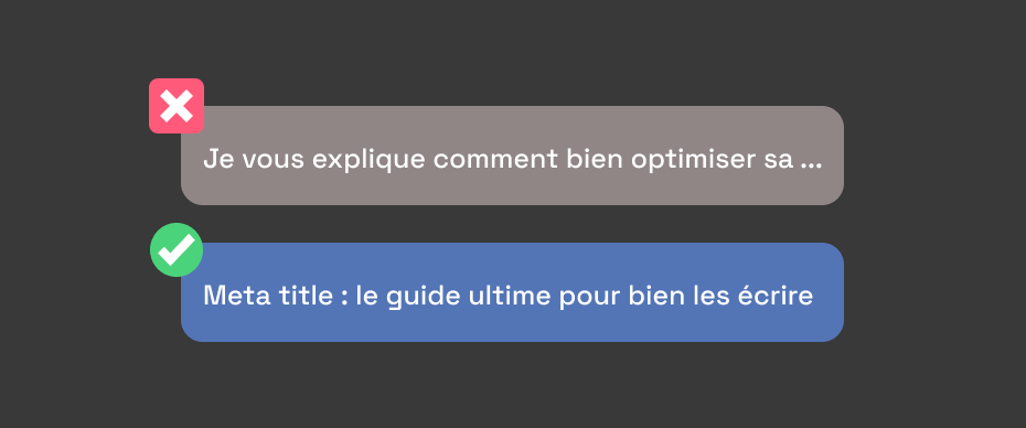 deux rectangles avec emojis sur fond noir